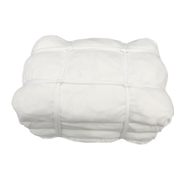 兰诗（LAUTEE）WY5001 棉白色擦机布吸水吸油抹布破布布头 白色10kg