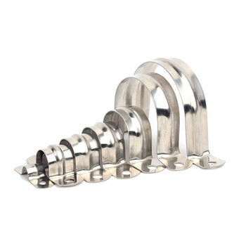 京速 不锈钢管卡 管箍 U型卡 骑马卡 抱箍 马鞍卡 一件价 25mm（50个）