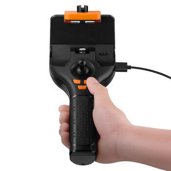 雨沃 工业内窥镜全方位电动720°转向探头高清防水摄像头汽车维修管道检测仪内部观察 定制加长管一米 