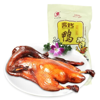 扬州馆星月菱塘酱鸭800克整只酱香鸭卤味熟小吃卤鸭酱板鸭香味入骨