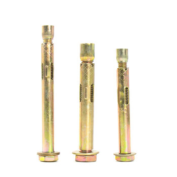 冰禹 BY-846 锥帽型六角头膨胀螺栓 W12.34j 套管式膨胀螺丝 M8×100 (P1.25) 30个装