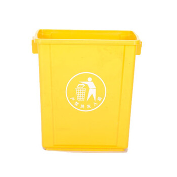 苏识 YJ-A109 长方形无盖垃圾桶厨房办公室用商用 20L加厚无盖 银灰色