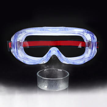 者也 全封闭防雾护目镜透明防护眼镜防风沙防尘防化学飞溅劳保防冲击眼镜 防雾可带近视镜