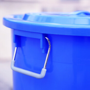 圣极光280L带盖大水桶加厚塑料储水桶大号收纳桶S01618蓝色可定制