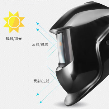 安小侠电焊面罩焊工焊接自动变光太阳能焊帽气保焊氩弧焊滤波面罩
