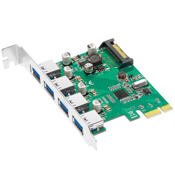 魔羯(MOGE)PCIEx1转4口USB3.0扩展卡 MC2018 瑞萨(NEC)芯片 厂家配送