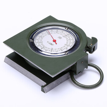 雅恪尚 97式指南针指北针地质罗盘仪测量里程测距仪俯仰角估距器户外野营装备