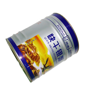 鹏维漆 PW-34 快干银浆漆 1kg价格 7kg起售 速干银粉漆 亮银色 7kg/桶