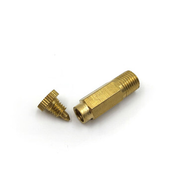 利兴 NT-W327 冷风门老式暖气片手动排气阀外螺纹1分1/8 9.5mm 长款