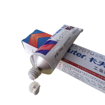 卡夫特 kafuter K-5707W 单组分室温固化硅橡胶 工程塑料粘接 白色 100克/支