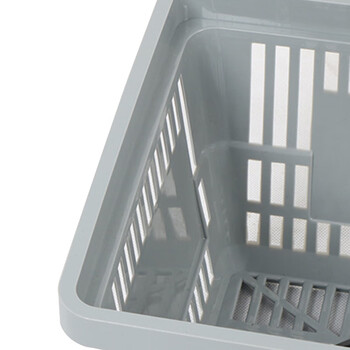 海斯迪克 HKCC16 超市购物篮 手提储物篮筐 塑料菜篮子 大号红色