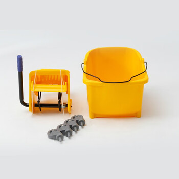 莫恩克 24L大号榨水车 拖把清洁车清洁手推车柞水桶 拖把挤水车 拖把桶挤水桶 24L