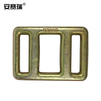 安赛瑞 金属目字扣 重型打包扣捆绑带收紧扣 方形调节扣打包架扣锻造目字扣 5cm内宽（5只装） 240066