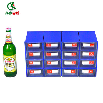 齐鲁安然【组装式】元件盒抽屉式零件盒 塑料盒 五金工具盒 塑料盒 收纳盒 分类盒  透明抽 C5#