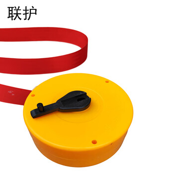联护电力 电力警示带 盒式安全警示带 警戒线隔离带50米加厚红色黄色 现做 货期1-30天