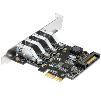 魔羯 MOGE MC2015台式机PCIEx1转4口USB3.0独立供电扩展卡支持小机箱 瑞萨(NEC)芯片