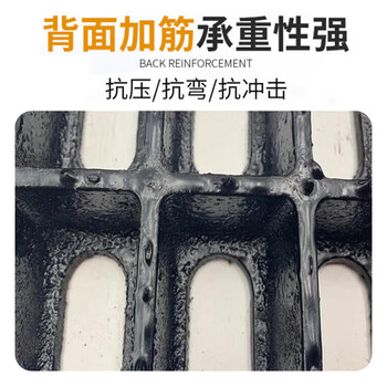 巨成 球墨铸铁井盖排水沟盖板雨水篦子 污水窨井盖地沟盖板 单篦子400*600*30mm 承重30吨