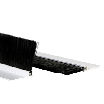 海斯迪克 gnjz-1224 工业毛刷条 铝合金密封线盒尼龙丝刷 毛高30mm长1m【默认发H型】