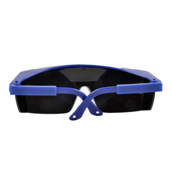 以勒 9988防护眼镜蓝色镜框-墨色镜片 劳保眼镜平光眼镜 定做 10付装