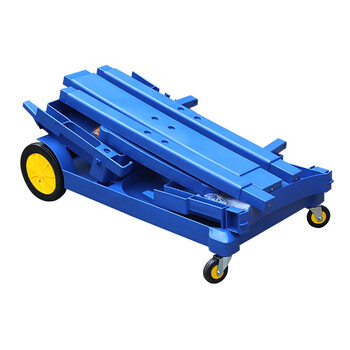 白云清洁（baiyun cleaning）AF08170 多用途清洁杂物车 物业酒店清洁手推车 蓝色无盖