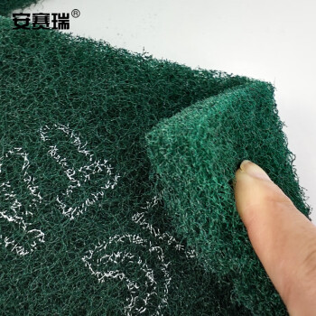 安赛瑞 工业百洁布 打磨除锈拉丝去污擦拭清洁布 宽10cm长5.3m 1卷 绿色 27300