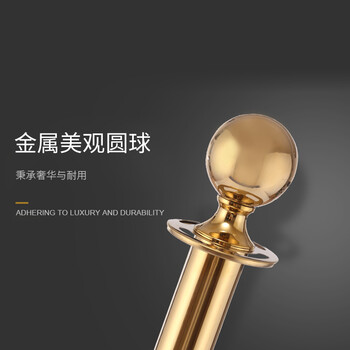 百舸 礼宾杆礼宾柱 挂绳围栏一米线护栏围栏杆银行酒店机场隔离警戒线警戒带 钛金款