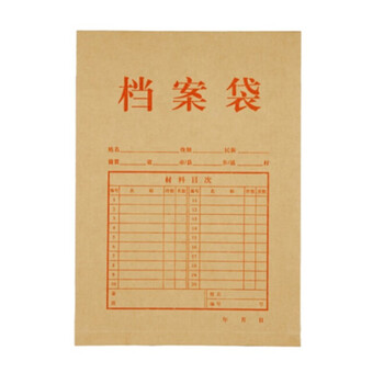 飞尔（FLYER）档案袋 加厚牛皮纸纸质工业投标资料袋 大容量文件袋【24×33.5cm】50个起订