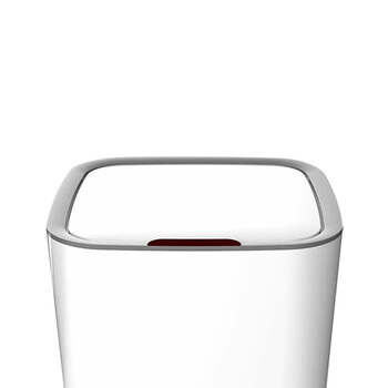 兰诗（LAUTEE）LK1011 垃圾桶智能感应踢踢式窄卫生间带盖防臭异味纸篓夹缝卫生桶 11L深灰色方形 电池款