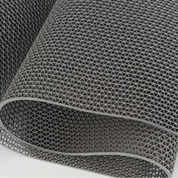 3G S型橡塑防滑垫 脚垫 厚5mm*宽0.9m*长15m 灰色 企业定制