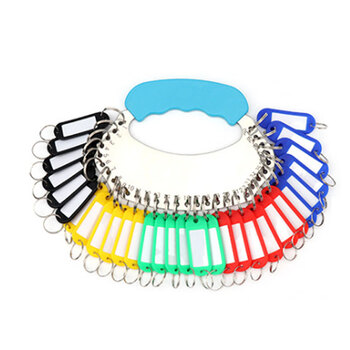 聚远 JUYUAN 30位钥匙盘 钥匙环圈钥匙链宿舍钥匙管理收纳用品手提金属钥匙管理牌 5盘起售 少拍不发货