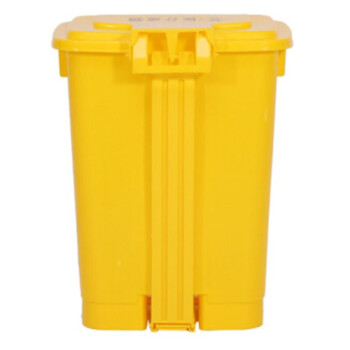 冰禹 BYrl-42 医疗垃圾桶 污物桶医疗加厚垃圾桶 医疗废物垃圾桶 15L黄色脚踏款