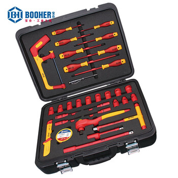 宝合(booher)42件VDE绝缘综合工具组套 0200409 铬钒钢