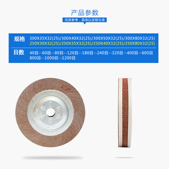 蓝凤凰 250*40*32千叶轮千页轮抛光轮卡盘叶轮砂布 320目