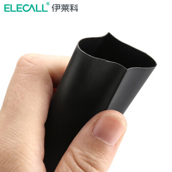 伊莱科（ELECALL)热缩管φ1~40mm绝缘套管数据线加厚保护套 黑φ10mm（5米装）