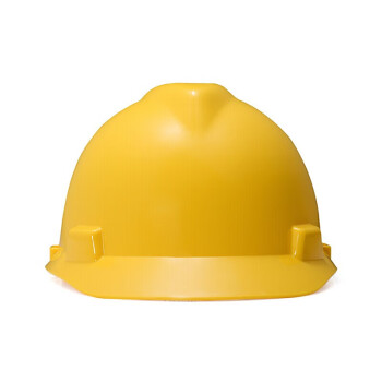 梅思安（MSA）10172902  V-GardPE标准型安全帽 黄色PE帽壳超爱戴帽衬针织布吸汗带、D型下颏带 1顶