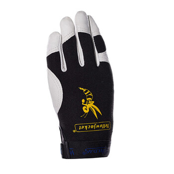 威特仕  10-2670 机械师手套有抗油防潮赛车手手套舒适灵活白色 1副  XL# 