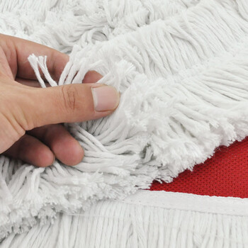 兰诗（LAUTEE）GJ-0160 螺丝扣款尘推布  拖布配件 红色-100厘米2个装