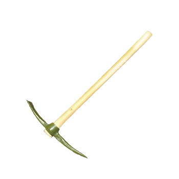 星工（XINGGONG）6411洋镐 锰钢 钢镐 镐消防大号十字镐洋头撬杠采挖树根工具 6411(小号）JY0023