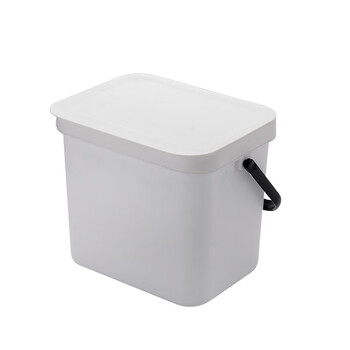 兰诗（LAUTEE）FH-1233 挂壁式垃圾桶  带盖小号厨余垃圾桶 7L-绿色