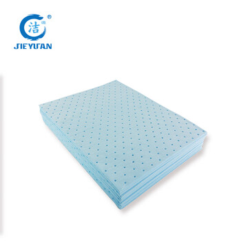 新络 CB2002X蓝色碱性化学品吸附片480*380*2MM危害品吸收片撕线设计分开使用更节省片状吸附棉