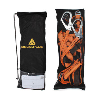 代尔塔/DELTAPLUS 506102 防坠套装安全带含定位腰带双大钩减震带AN219CDD 1套