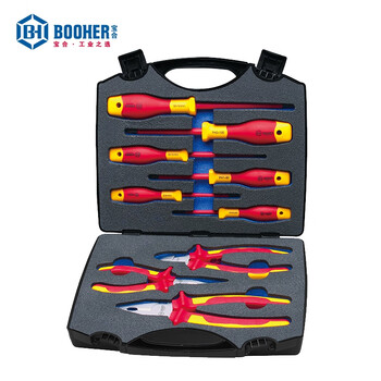 宝合(booher)9件VDE绝缘工具组套 0200502 铬钒钢