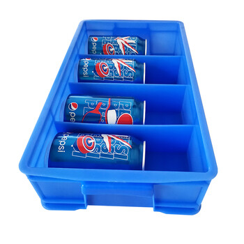 盛悦欣美 1#分格箱（4格）零件盒分隔箱 货架物料盒 塑料分格箱 五金工具收纳箱分隔 螺丝盒