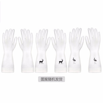 庄太太【M】洗碗手套女防水橡胶乳胶薄款厨房耐用型洗衣衣服胶皮塑胶清洁