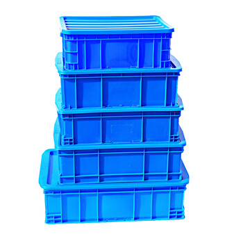 震迪带盖周转箱加厚物流中转箱592*485*360mm可定制K584运输箱