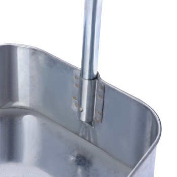 海斯迪克 HK-583 大容量铁簸箕 镀锌白铁皮畚斗 铁畚箕垃圾斗灰斗垃圾铲 65cm高