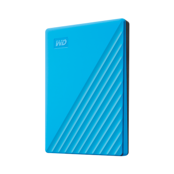 西部数据(WD) 5TB USB3.0 移动硬盘 My Passport随行版 2.5英寸 蓝色 大容量 高速 加密 自动备份 兼容Mac