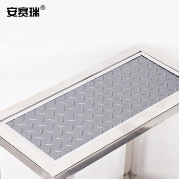 安赛瑞 不锈钢脚踏凳 双层脚踏凳实验室梯凳检查床脚踩凳小楼梯台阶踏步梯子步梯 600828