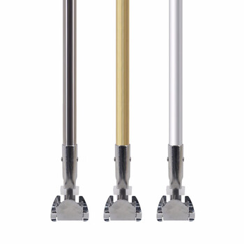 兰诗（LAUTEE）DM-909 加长拖把杆子 带夹尘推杆子配件 铝合金杆-2个装