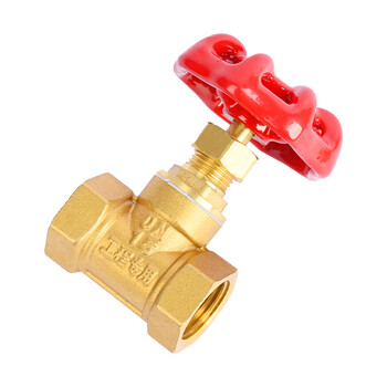 匡建仪表（CONJANT）铜闸阀 黄铜加厚重型自来水阀内丝总阀开关 阀门管道配件 手动硬密封水阀 DN15 